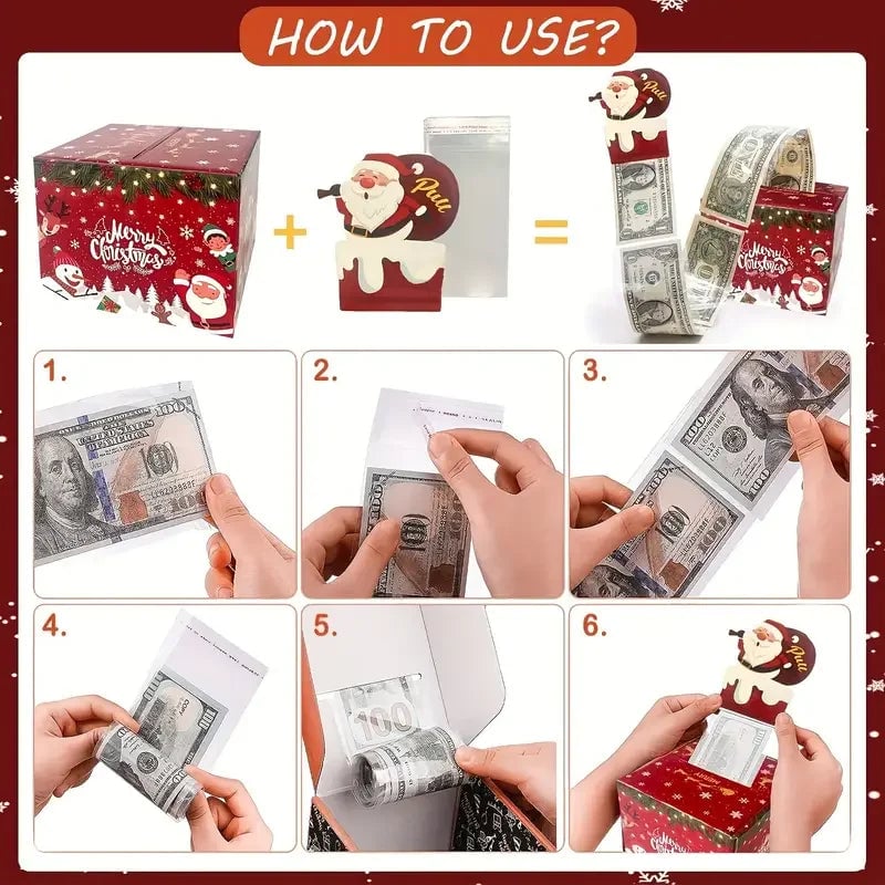 🔥Christmas Themed Surprise Pull Money Box
