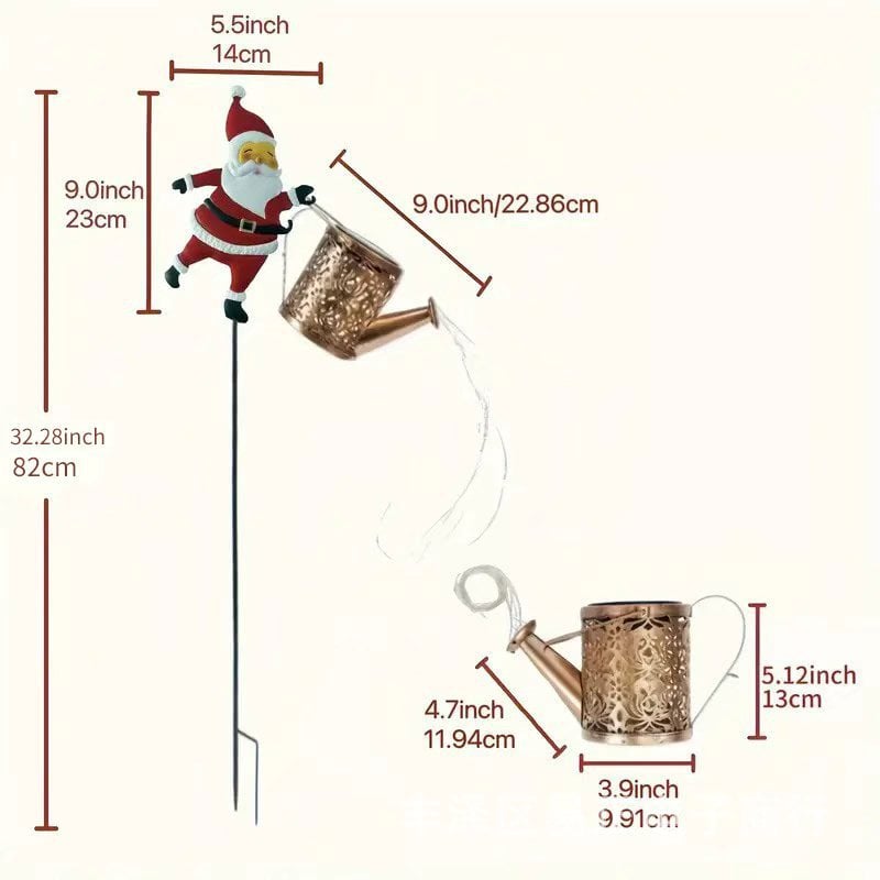 🎅Christmas Claus Solar Kettle Lights