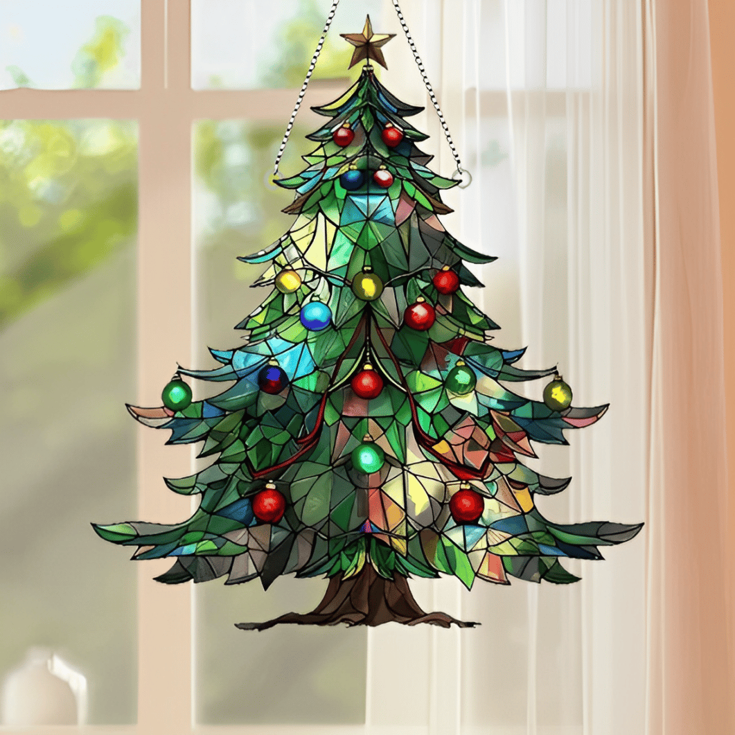 🎄🌈Christmas Tree Sun Catcher（2D Acrylic）