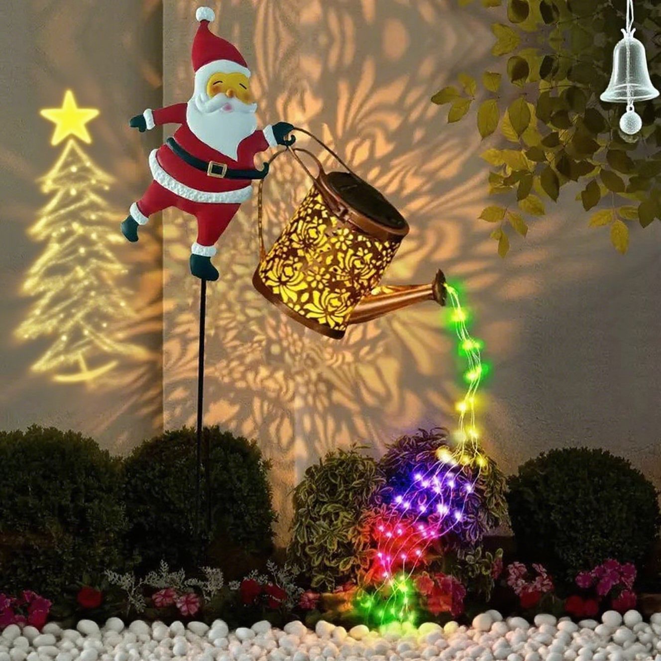 🎅Christmas Claus Solar Kettle Lights