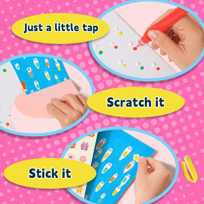 🎅20Pcs DIY Rainbow Scratch Art