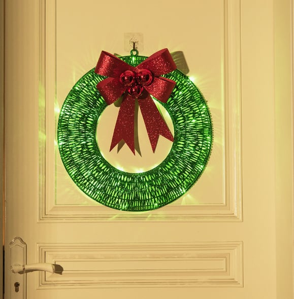 💖Outdoor Christmas LED wreath(Diameter 30cm)