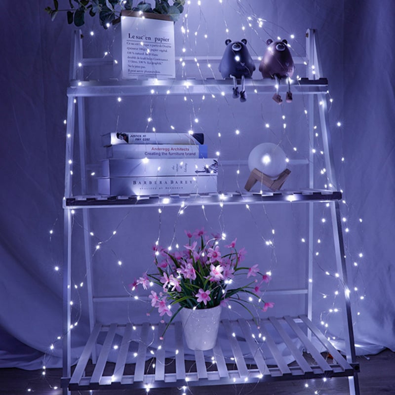 🎅🔥8 Modes 100-600 Christmas LED Firefly Twinkle String Lights