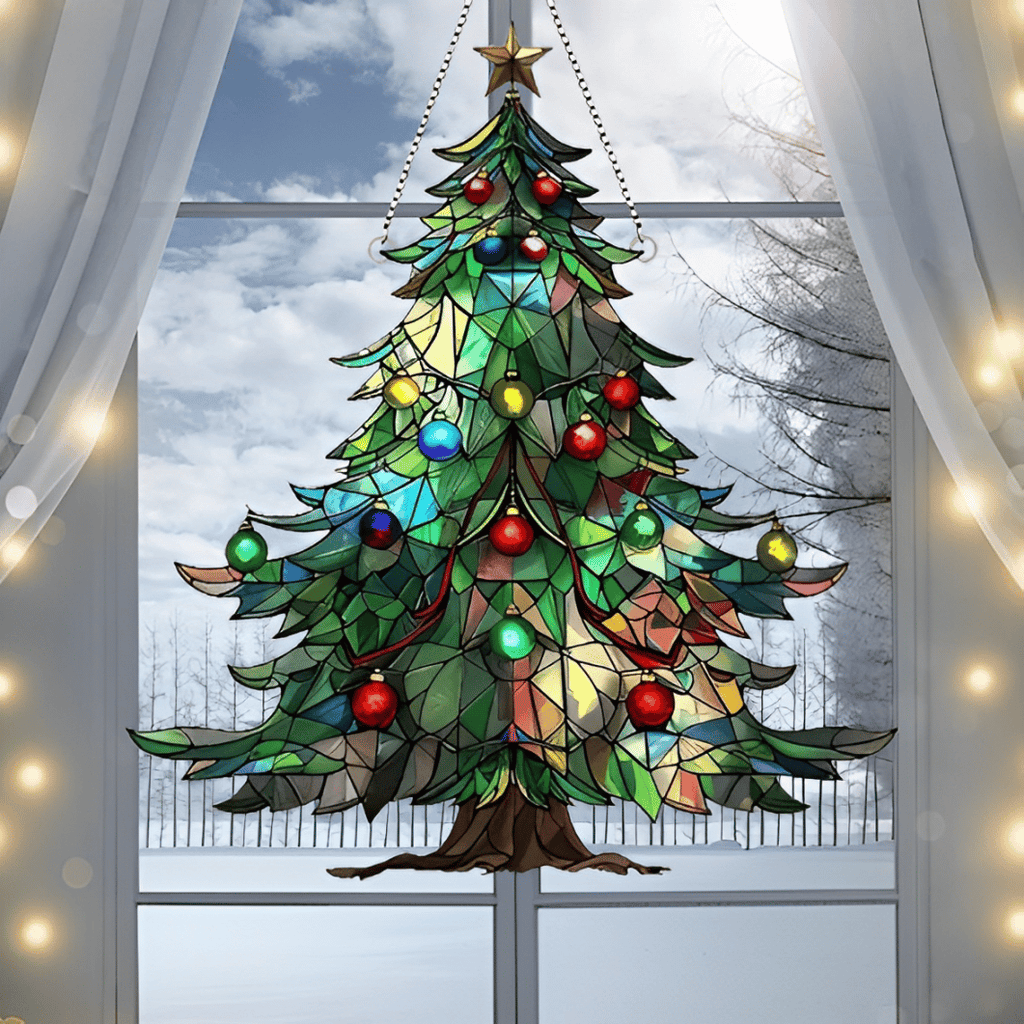 🎄🌈Christmas Tree Sun Catcher（2D Acrylic）