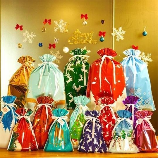 🎄 Tie rope Christmas Gift Bags
